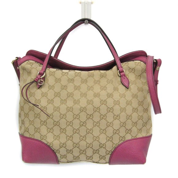Gucci GG Canvas Bree 353120 Women's Leather,GG Canvas Handbag,Shoulder Bag Pi... - Picture 1 of 15